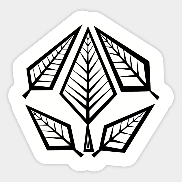 Angular Leaf Sticker by Graograman